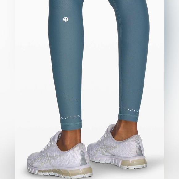 Lululemon Zoned In Tight *27" Color Blue Charcoal Size 4 Style Number: W5BBNS - Picture 15 of 16